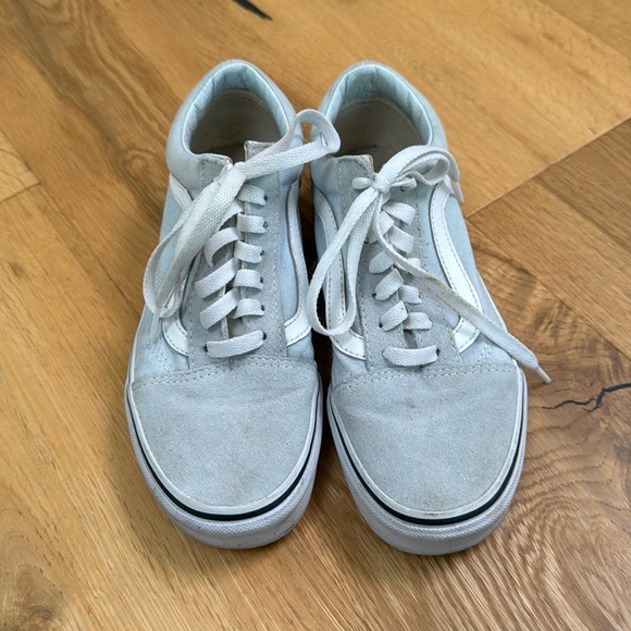 Vans Shoes - Light Blue Suede Vans